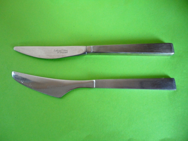 Arthur Price 5 x Arthur Price Atlas Stainless Steel Black Handled Dinner Knives ~Free UK Post 